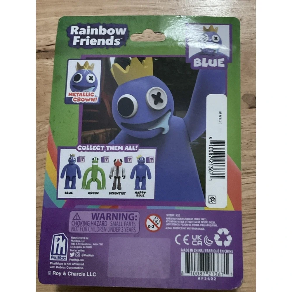 Rainbow Friends Series 1 Figure Blue With Mystery Accessory, Metallic Crown, NIP